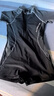 李寧（LI-NING）泳衣女專(zhuān)業(yè)連體平角游泳衣短袖速干保守泳裝LNYT035 黑灰 XXL  曬單實(shí)拍圖
