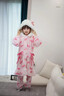 2026新款女童珊瑚絨睡衣秋冬季加厚法蘭絨兒童女孩大童睡袍家 32257-凱蒂貓【睡袍+褲子】 140 【16碼】135-145CM 55-68斤 曬單實(shí)拍圖