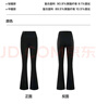 SIINSIIN【專(zhuān)享】喇叭褲女加絨24年鯊魚(yú)褲黑色微喇瑜伽褲 【中暖小個(gè)子款】顯瘦黑 （8℃-15℃） M (100-120斤) 曬單實(shí)拍圖