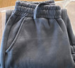 蓋璞男裝2025秋季新款膠印LOGO松緊腰寬松抓絨衛褲束腳褲786421 曬單實(shí)拍圖