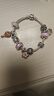 潘多拉（PANDORA）[新年禮物]鏤空紫色雛菊串飾串珠飾品配件生日禮物送女友 均碼 曬單實(shí)拍圖