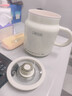 JIEXG養生壺熱牛奶杯養生杯煮花茶小型辦公室燒水熱奶神器 一人電燉杯  濾網(wǎng)款【燉煮+陶瓷釉膽】 0.8L 曬單實(shí)拍圖