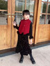 2025秋冬女童套裝新中式過(guò)年紅色喜慶新年衣服親子表演生日禮服裝 主圖三件套 升級重磅品質(zhì) 110 曬單實(shí)拍圖