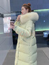 奧絲婕（Aosijie）高端品牌羽絨服女中長(cháng)款2025冬季新款韓版寬松加厚白鴨絨過(guò)膝外套 薄荷綠 （真狐貍大毛領(lǐng)） XS 【90-120斤】 曬單實(shí)拍圖