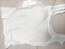 歐迪芬【桑蠶絲自帶胸墊】吊帶背心內衣女磨毛秋冬打底內搭可外穿白L 曬單實(shí)拍圖