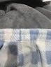 果殼（Gukoo）情侶睡衣冬季迪士尼保暖舒適圓領(lǐng)格子褲女家居服套裝男 天灰 L 曬單實(shí)拍圖