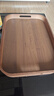 家用餐盤(pán)長(cháng)方形竹木托盤(pán)竹質(zhì)客廳點(diǎn)心盤(pán)帶把手竹盤(pán)子餐具酒店茶盤(pán) 胡桃色-方形提手【45*33*5】 曬單實(shí)拍圖