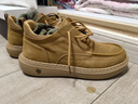 百麗高幫工裝鞋男新款冬季商場(chǎng)同款牛皮板鞋8WK01DD5 黃色-單里 41 曬單實(shí)拍圖