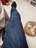 海瀾之家（HLA）直筒牛仔褲男內里磨毛保暖時(shí)尚褲子男冬季 牛仔藍過(guò)渡色（深）6G 33 175/84A 推薦135~142斤 曬單實(shí)拍圖