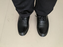 意爾康皮鞋男軟底舒適商務(wù)休閑鞋春秋圓頭系帶新款 53429W 黑色 41 曬單實(shí)拍圖
