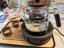 憶壺茶（YIHUTEA）玻璃煮茶壺2025新款電陶爐套裝家用多功能燒水養生壺大容量茶具 【煮茶7件套】透明壺+數顯木紋爐+4杯+茶盤(pán) 曬單實(shí)拍圖