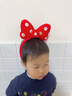 語(yǔ)嬉新年紅色兒童頭飾可愛(ài)蝴蝶結發(fā)箍女童拍照裝扮寶寶馬年表演頭箍萌 2#波點(diǎn)蝴蝶結發(fā)箍 無(wú)規格 曬單實(shí)拍圖