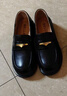 百麗（Belle）羊皮簡(jiǎn)約上班樂(lè )福鞋女通勤平跟百搭單鞋B1983CM4 黑色 37 (235mm) 曬單實(shí)拍圖