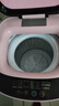 奧克斯（AUX）迷你洗衣機 全自動(dòng)小型嬰兒兒童寶寶內衣波輪洗衣機 帶甩干烘干洗脫一體 【國補】6KG洗脫容量粉色【母嬰專(zhuān)用】 曬單實(shí)拍圖