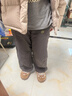 BANDOCIN【零負擔】男女童秋冬裝加厚輕棉褲新款兒童冬季長(cháng)褲 巖石灰 160 曬單實(shí)拍圖