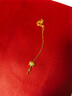 周六福5G工藝黃金項鏈蓮花吊墜計價(jià)A0612688 約4.66g 40+5cm生日禮物 曬單實(shí)拍圖