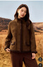 纖莉秀【加厚皮毛一體外套】大碼女裝復古保暖夾克胖mm2025冬新款1137 咖色 XL 曬單實(shí)拍圖