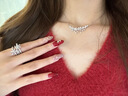 HEFANGHEFANG何方珠寶璀璨星云鎖骨鏈項鏈銀女士高級感生日新年禮物送女友 曬單實(shí)拍圖