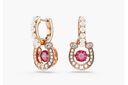 施華洛世奇（SWAROVSKI）SYMBOLICA施家“紅”運馬蹄造型耳環(huán)耳釘女新年禮物騏驥紅5736979 曬單實(shí)拍圖