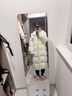 三彩【高蓬高充絨】2025冬季新款90白鴨絨羽絨服防水易打理長(cháng)款M 米白色 M 160/84A  寬松版型  可適當拍小 曬單實(shí)拍圖