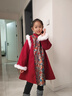 MQDMINI童裝女童漢服裙加絨兒童拜年服女孩年服裙新中式寶寶衣服流蘇照業(yè) 曬單實(shí)拍圖
