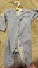 babylove嬰兒連體衣春秋蠶絲羊絨寶寶保暖睡衣打底衣頭等艙 釉藍 73cm 曬單實(shí)拍圖