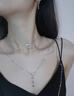 VOXCAE胸鏈身體鏈流蘇項鏈情侶小眾輕奢男女情趣性感配飾高級感鎖骨骨鏈 胸鏈+項鏈【銀色款】 曬單實(shí)拍圖