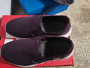 足力健老人鞋一腳蹬散步鞋艾草健康媽媽鞋休閑鞋冬季女鞋 1616Z絳紫38 曬單實(shí)拍圖