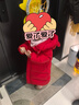 戴維貝拉（DAVE＆BELLA）小童長(cháng)款羽絨服三防兒童白鴨絨外套女童冬裝上衣新款男寶寶外衣 紅色【DB4243343-A】 100 cm【充絨量119g】 曬單實(shí)拍圖