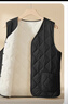 歐迪芬馬甲女輕薄100%羊毛內膽秋冬加厚防風(fēng)貼身坎肩內穿女士背心XL 曬單實(shí)拍圖