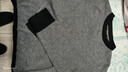 晚白【新品】2026春款氣質(zhì)親膚不扎膚上衣舒適高彈格雷灰羊毛針織衫 花灰色 S 曬單實(shí)拍圖