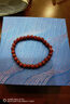 龍隱 涼山南紅瑪瑙手串小米珠單圈款極細柿子紅手鏈生日禮物 滿(mǎn)肉南紅  6mm 曬單實(shí)拍圖