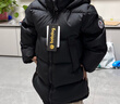 巴布豆（BOBDOG）95絨兒童羽絨服2025年新款男女童A類(lèi)抗菌三防面料大兜連帽外套 黑色 【A類(lèi)面料 貼身可穿】95絨 110 【約身高90-100cm 體重31斤】 曬單實(shí)拍圖