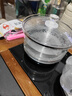 茶具電茶臺玻璃消毒鍋單個(gè)配件煮茶杯消毒壺不銹鋼三環(huán)洗茶杯單配 黑色消毒鍋_釘珠 曬單實(shí)拍圖