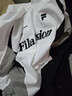 FILA FUSION斐樂(lè )潮牌情侶款針織短袖衫夏新款涼感拼接純棉T恤 標準白-WT M 170/92A 曬單實(shí)拍圖