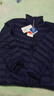 鴨鴨（YAYA）黃曉明同款男士輕薄款羽絨服秋冬新款時(shí)尚休閑立領(lǐng)短款保暖外套K 藏青色 L 175/92A 曬單實(shí)拍圖