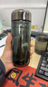 STANCHION斯坦奇水杯雙層玻璃杯高顏值耐高溫泡茶杯便攜辦公室家用男士高級 黑武士【裸杯款355ml】厚棣系列 曬單實(shí)拍圖