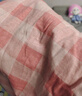 【大牌代工廠(chǎng)出品】純棉女款長(cháng)睡褲全棉寬松大碼舒適薄款家居褲 D1-99豆沙格子女 2XL 推薦140-155斤 曬單實(shí)拍圖