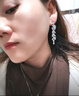 伊燦長(cháng)款流蘇水晶鋯石耳環(huán)小眾設計感高級耳墜夸張顯瘦耳飾無(wú)耳洞耳夾 長(cháng)款流蘇顯瘦鋯石耳環(huán) 曬單實(shí)拍圖