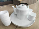賓巧景德鎮高溫白瓷水具套裝玲瓏瓷水杯水壺茶杯套裝家用客廳接待送禮 白瓷玲瓏纏枝蓮水具套裝8件套【禮盒裝】 8件 曬單實(shí)拍圖
