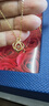 JOLINSY跳動(dòng)的心足金999愛(ài)心金項鏈鉆石靈動(dòng)黃金吊墜鎖骨鏈女生圣誕禮物 足金999-鉆石項鏈 曬單實(shí)拍圖