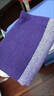 故事人生秋冬季新款雙面拼色仿羊絨圍巾短須圍脖女百搭感保暖披肩 紫色 70-190CM 曬單實(shí)拍圖