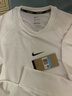 耐克男子透氣長(cháng)袖訓練上衣冬季新款薄絨拼接速干NIKE PRO FB7983 100白/黑 M 曬單實(shí)拍圖
