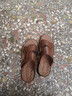 星頭啄木鳥(niǎo)【100%牛皮牛筋底】2025新款涼鞋男真皮男士防滑涼拖兩用沙灘鞋男 星頭啄木鳥(niǎo)5807新款棕色/N 41 曬單實(shí)拍圖