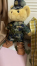 【次日達】兵哥哥迷彩小熊公仔玩偶生日新年禮物毛絨玩具紀念品 禮盒B款：靴子+禮盒+名牌+腰帶（有靴子） 曬單實(shí)拍圖