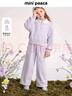 MiniPeace太平鳥(niǎo)童裝秋新女童套裝FBFCF3403 淺藤紫 120cm 曬單實(shí)拍圖