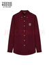 Teenie Weenie小熊女裝襯衫2025秋季新氣質(zhì)通勤簡(jiǎn)約刺繡長(cháng)袖襯衣 酒紅色 L 曬單實(shí)拍圖
