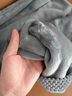 南極人（Nanjiren）牛奶絨毛毯被子單人毛毯冬季加厚加絨午睡毯子蓋被家用沙發(fā)空調毯 牛奶絨深灰【速熱保暖不掉毛】 150x200cm【速熱保暖 鋪蓋兩用】 曬單實(shí)拍圖