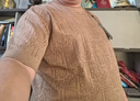 皮爾卡丹秋冬季羊毛男士半高領(lǐng)短袖針織毛衣寬松加肥加大碼胖子大肚子t恤 卡其色M02【針織衫短袖 】 厚款 4XL 適合190-210斤穿 曬單實(shí)拍圖