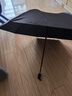 全自動(dòng)雙人大號雨傘折疊晴雨兩用傘黑色太陽(yáng)傘防曬防紫外線(xiàn)遮陽(yáng)傘 【8骨手動(dòng)款】黑 曬單實(shí)拍圖